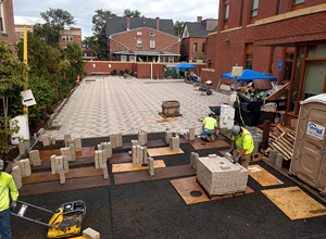 hydroPAVERS® Parking Lot During Construction
