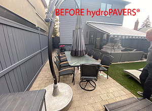 Before hydroPAVERS®