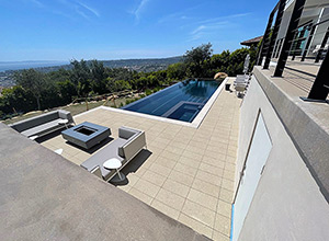 hydroPAVERS® Completing The Deck On This California Pool