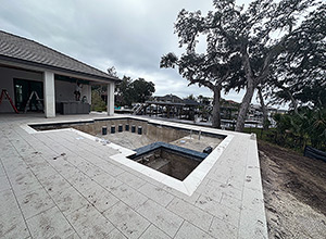 hydroPAVERS® -  Swimming Pool And Deck In Construction