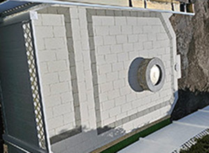 hydroPAVERS® -  Deck / Patio In Construction Super White & Dark Grey