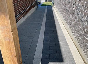hydroPAVERS® -   Between Houses Area  + Complete Back Yard Makeover